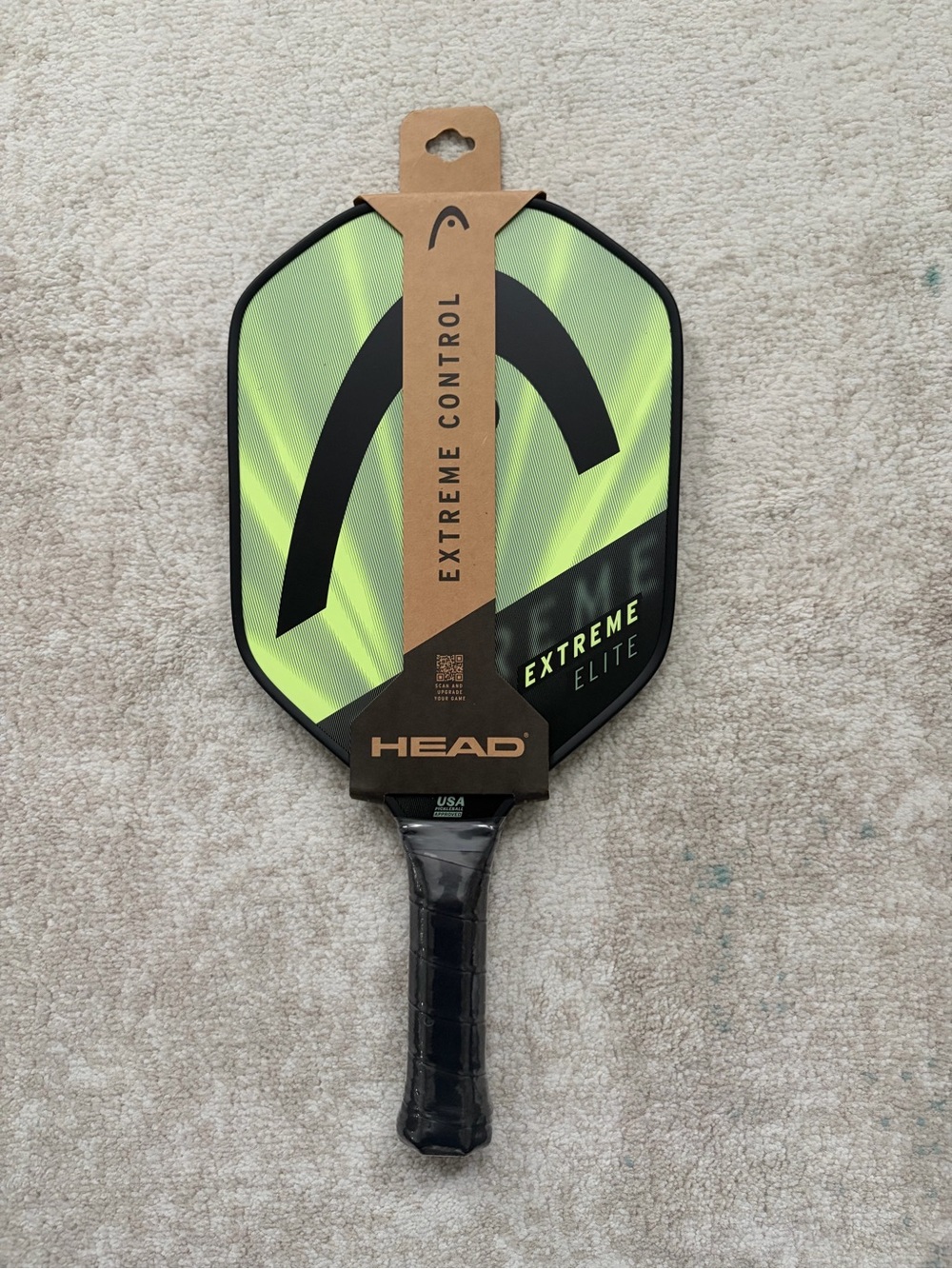HEAD Extreme Elite pickleball Paddle - Neon Green & Black